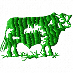 Cows Embroidery Design 7 Cows Embroidery Design 7